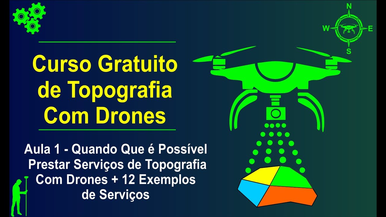 Curso Gratuito de Topografia Com Drone - Aula 1 - Preste Estes 12 ...