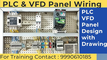 PLC & VFD -Electrical Control Panel Input Output Wiring and Programming | PLC programming of Motor