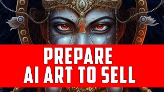 How to prepare your AI-generated art for sale.