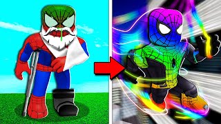 Upgrading SPIDERMAN To FASTEST EVER! (Roblox)