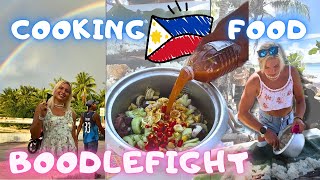 American Cooks FILIPINO Food & Builds Boodlefight🇵🇭