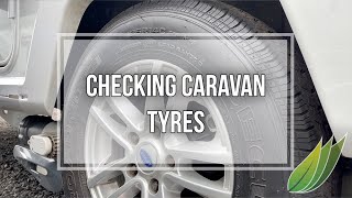 Checking the caravan tyres