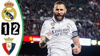 ملخص وأهداف مباراة ريال مدريد ضد أوساسونا في نهائي كأس ملك إسبانيا