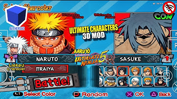 NARUTO ULTIMATE NINJA 5 MOD ULTIMATE JUTSU CHARACTERS | AETHERSX2 PS2 ANDROID Download..
