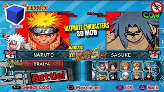 NARUTO ULTIMATE NINJA 5 MOD ULTIMATE JUTSU CHARACTERS | AETHERSX2 PS2 ANDROID Download..