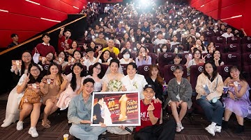 Vợ chồng Lê Khánh - Tuấn Khải bất ngờ tổ chức lễ hấp hôn 10 năm ngay tại rạp phim