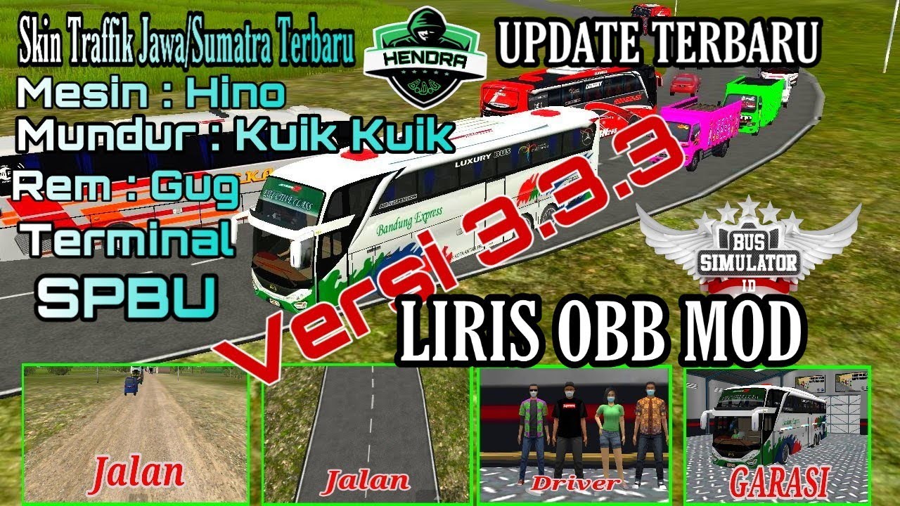 Update Obb Mod Bussid V3.3.3 Traffik Terbaru Jalan Baru Garasi Baru