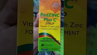 PedZinc Plus C Syrup Vitamin C with Zinc Food Supplement