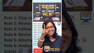 🚨 Only 10 Days Left! 10 Golden Rules for UGC NET Success 🔥#UGCNET #NETJRF #Shorts