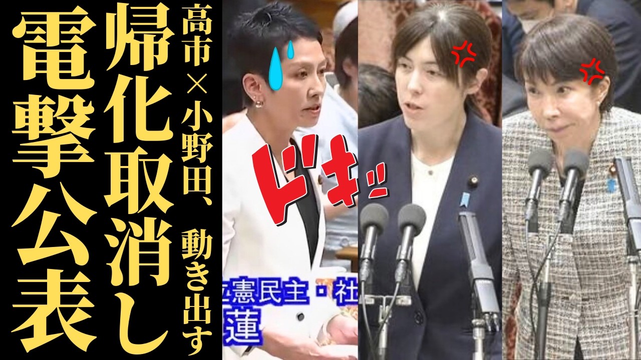 【帰化取消】高市総理と小野田大臣が着手した「国籍の尊厳」奪還作戦の全貌。日本を蝕む不正と特権に終止符を打てるか？【徹底考察・政治見解・国民の声】