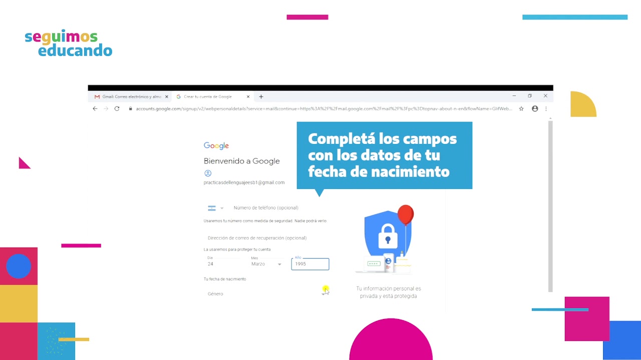 Vacilar río debate Cómo crear una cuenta de correo electrónico en Gmail - YouTube