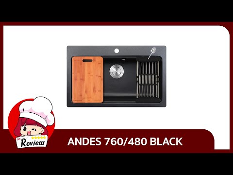 รีวิว ซิงค์แกรนิต อ่างล้างจานแกรนิต สีดำ รุ่น ANDES 760/480 BLACK | EVE REVIEW EP.4