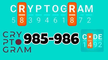 CRYPTOGRAM level 985 986