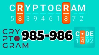 CRYPTOGRAM level 985 986