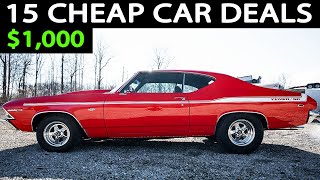 Discovery Rare Gems: 15 Classic Cars For Sale Under $10,000