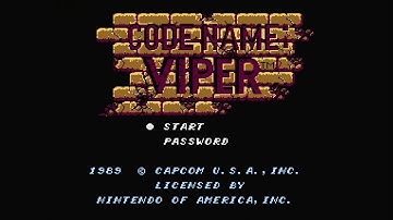 Code Name: Viper (NES) Playthrough