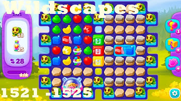 Wildscapes Level 1521 - 1525 HD Walkthrough | 3 - match game | gameplay | android | ios | pc | app