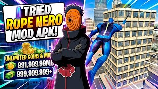 I Tried Rope Hero Vice Town Mod APK 🤑 (Unlimited Money & Gems) screenshot 5
