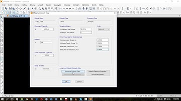 How to define materials in sap2000