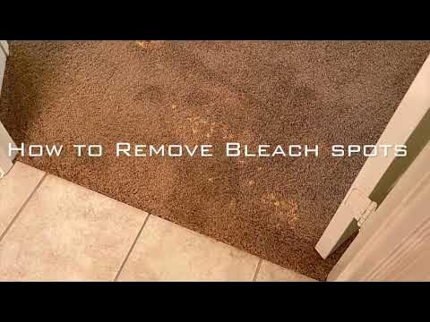 How to Repair Bleach Stains in Carpet 