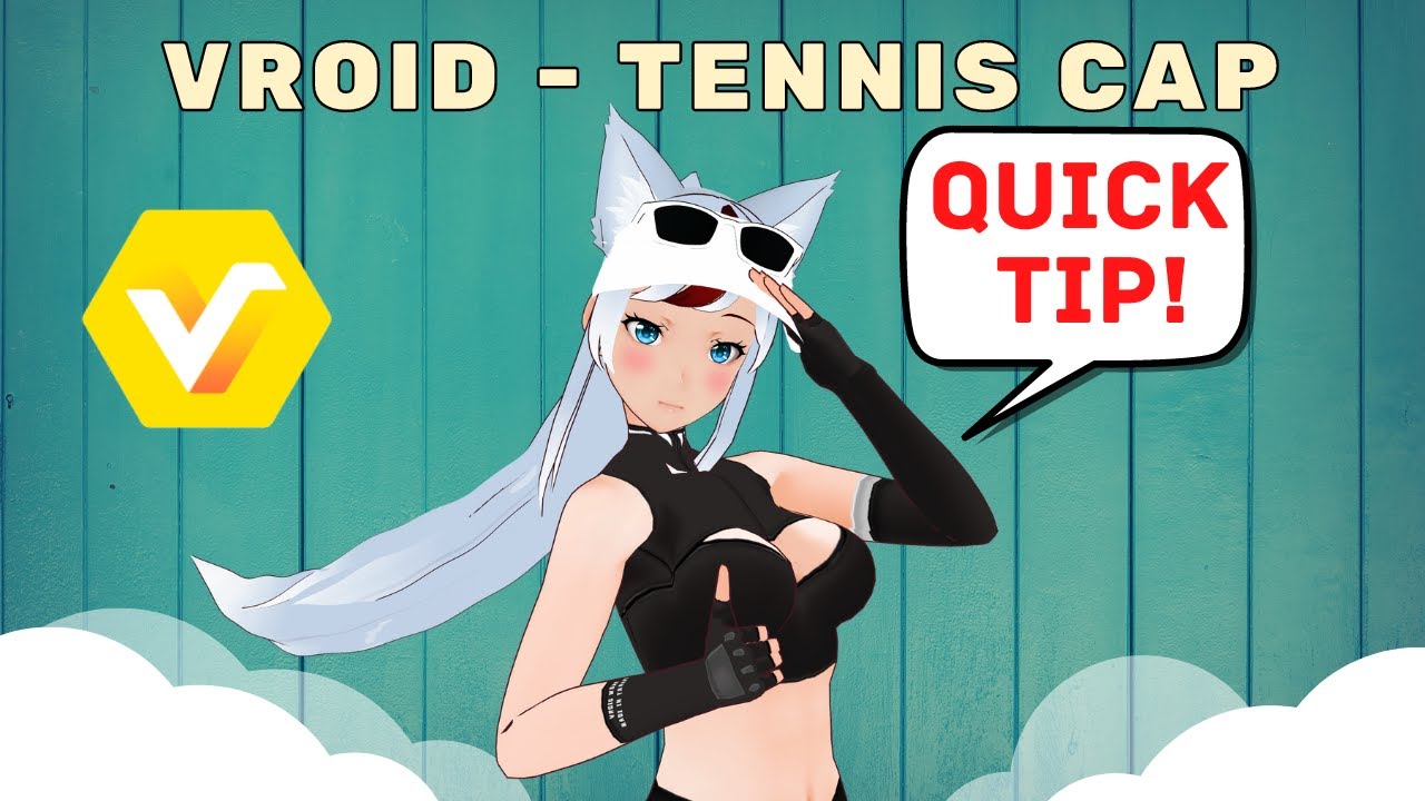 Vroid Studio - Quicktips: Tennis cap with hair