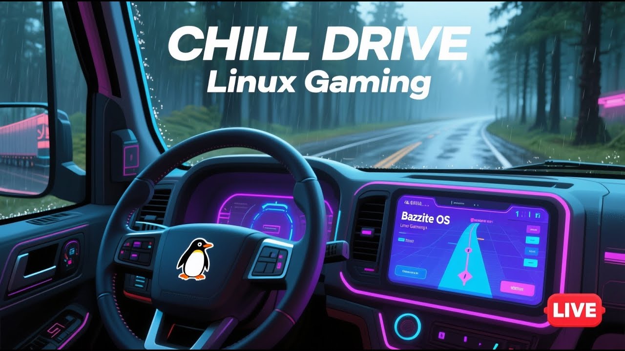 Linux Gaming  | ETS2 on Bazzite OS | Relaxing Long Haul