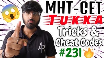 MHTCET 2021🔥| Tukka Tricks For Chemistry❣️| Tricks & Cheat Codes #231 [Course Detail In Description]