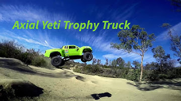 Axial Yeti Trophy Truck and Traxxas Slash 4x4