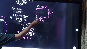 An AC circuit has a resistance and an inductance connected in series as on calculate 