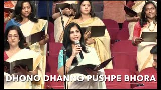 Dhono Dhanno Pushpe Bhora|Performed at the Indian Embassy, Kuwait|26th Jan 2021|Seena Varghese &KCC