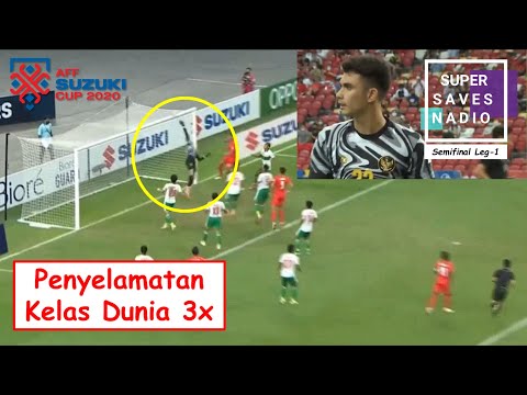 Nadeo Penyelamatan Kelas Dunia | Singapore vs Indonesia Semifinal | AFF SUZUKI CUP 2020