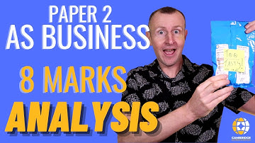 How to score full marks AS Business 8 marks Analysis CAIE