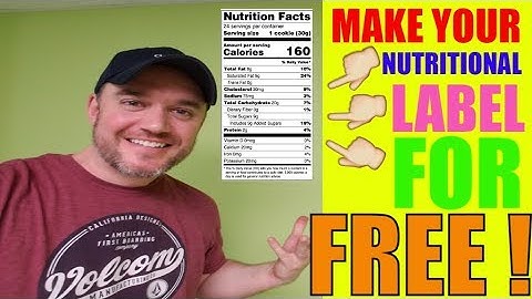 How to get a nutritional label for my product [ step by step tutorial ]