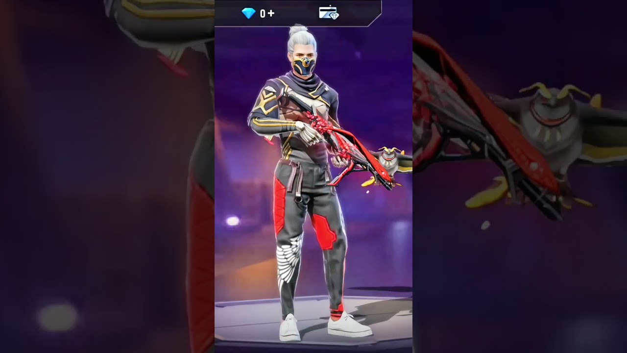 TOP 3 RED ANGEL PANT COMBINATION FREE FIRE MAX  LEGENDARY BUNDLE COMBINATION  