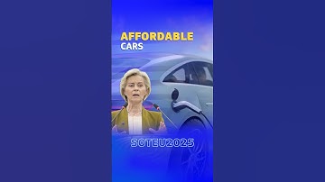 State of the European Union 2025 : The Future - Affordable European E-Cars