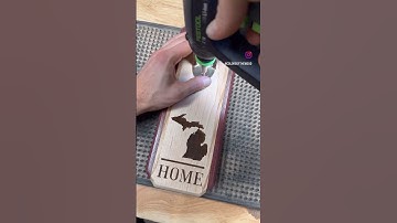 Finishing touches on some bottle openers in the workshop today!🍻 #woodworking #woodwork #woodworker