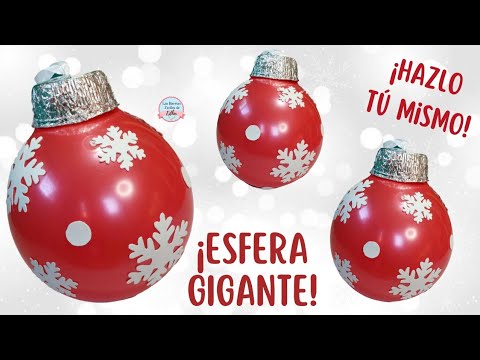 Cómo hacer esferas gigantes, con pelotas de plástico🔴🎅🏻✨ #navidad2023 -  YouTube