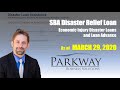 SBA Disaster Relief Loan Update Video 03.29.2020