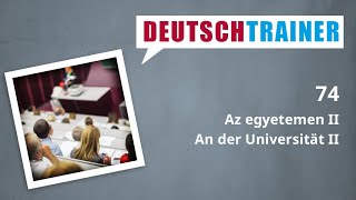 Német kezdőknek (A1/A2) | Deutschtrainer: Az egyetemen II