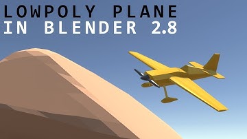 Blender Low Poly Airplane Tutorial