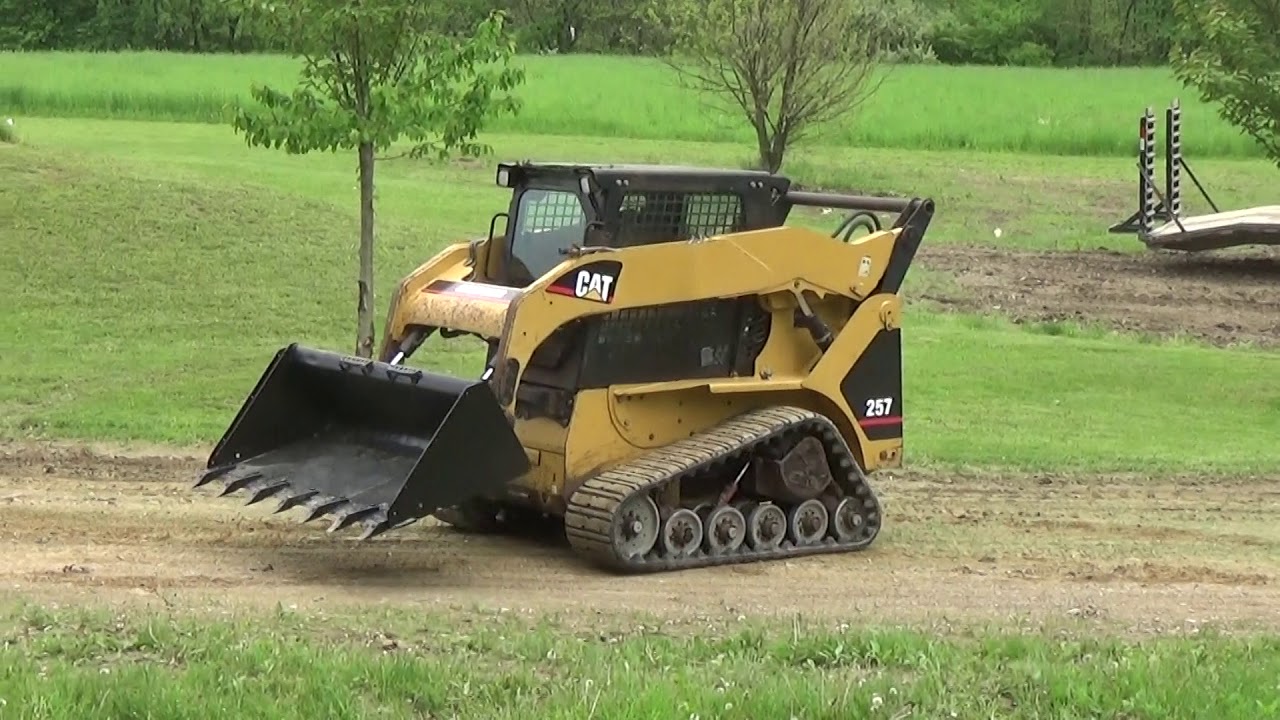 2002 CATERPILLAR 257 TRACK SKID STEER WITH CAB AND TOOTH BUCKET YouTube
