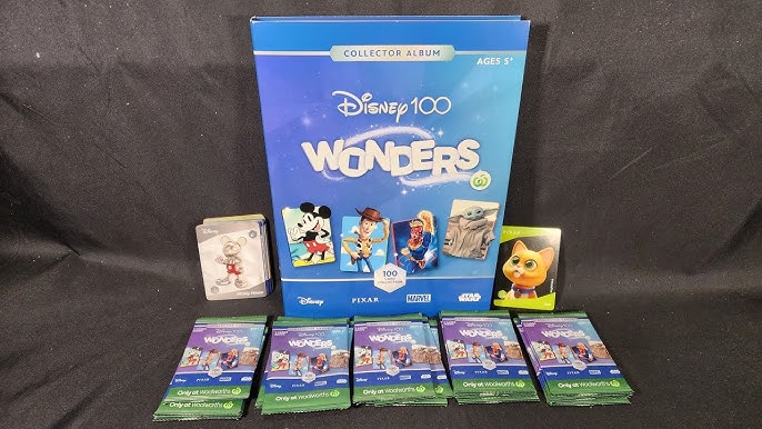 Opening Free Disney 100 Wonders Collector Cards from Woolworths July 2023 