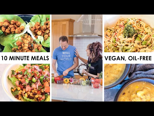 10 MINUTE MEALS Cooking Show - Vegan Oil Free class=