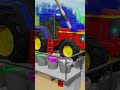 Metal Buckets with Color Paint and Tractor Painting - Learn Colors with Animation