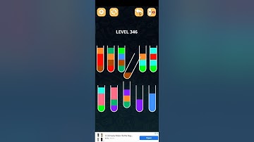 COLOR SORT PUZZLE LEVEL 346