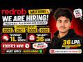 Redrob MASS Hiring 2026/2027/2028/2029 | ₹1 Lakh/Month Stipend 😱 | 36 LPA Package | Apply Now!