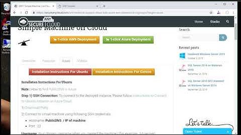 Secured Simple Machines on Ubuntu 14.04 LTS - Deploy on Azure , AWS and Google Cloud Platform.
