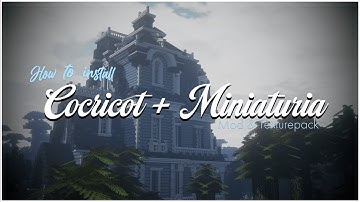 ₊˚ෆ How to install Cocricot + Miniaturia Mod/Texture for Minecraft Java Edition | TUTORIAL