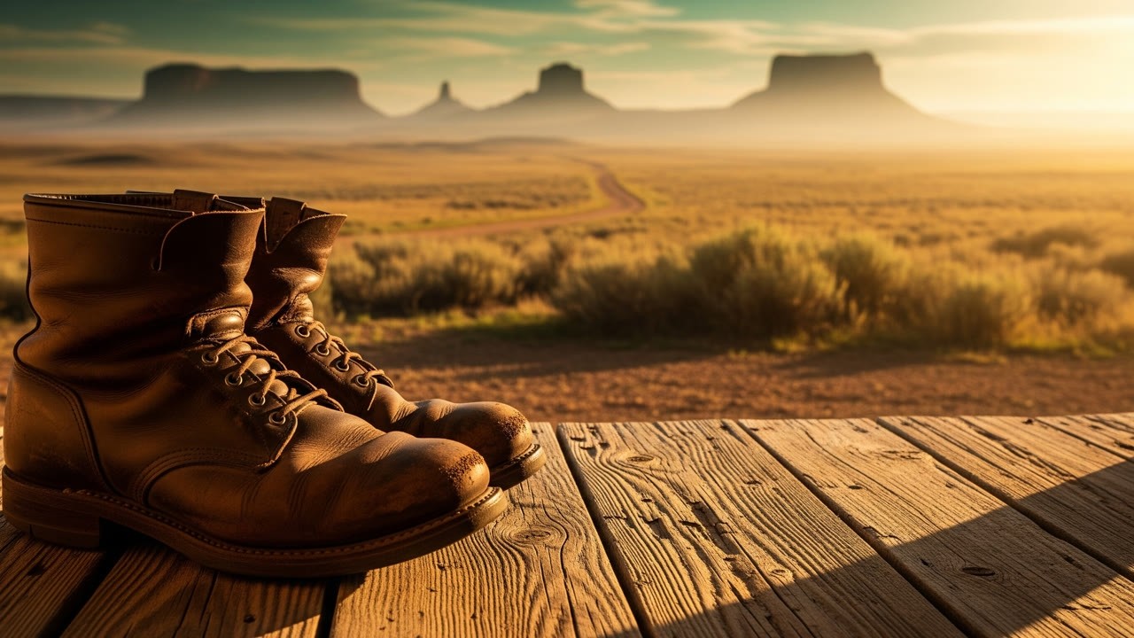 Thumbnail for the country song Father's Worn Work Boots