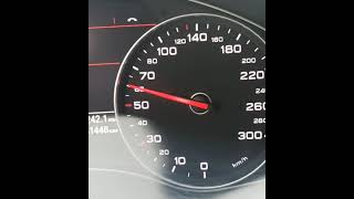 Audi A6 2.0 TFSI 0-110 km/h acceleration. Model 2014